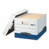 Bankers Box R-Kive® Heavy-Duty FastFold File Storage Boxes, Lift-Off Lid, Letter/Legal Size, White/Blue, 12/Carton (07243) 2 Bankers Box R-Kive® Heavy-Duty FastFold File Storage Boxes, Lift-Off Lid, Letter/Legal Size, White/Blue, 12/Carton (07243) -STAPLES Sales sp37727029 sc7