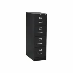 Staples Commercial 4 File Drawer Vertical File Cabinet, Locking, Gray, Letter, 26.5"D (13445D) -STAPLES Sales sp37727328 sc7