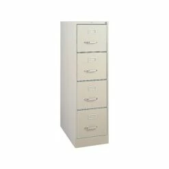 Staples Commercial 4 File Drawer Vertical File Cabinet, Locking, Gray, Letter, 26.5"D (13445D) -STAPLES Sales sp37848920 sc7