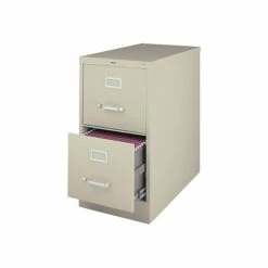 Staples 2-Drawer Vertical File Cabinet, Locking, Letter, Gray, 25"D (25156D-CC) -STAPLES Sales sp37916734 sc7