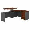 Bush Business Furniture Westfield 60W X 43D Left Hand 3 Position Sit To Stand L Desk W/ File Cabinet, Hansen Cherry (SRC127HCSU) 2 Bush Business Furniture Westfield 60W X 43D Left Hand 3 Position Sit To Stand L Desk W/ File Cabinet, Hansen Cherry (SRC127HCSU) -STAPLES Sales sp38461962 sc7
