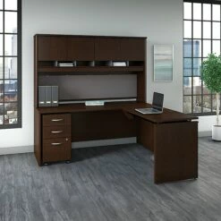 Bush Business Furniture Westfield 72W X 30D 3 Position Sit To Stand L Desk W/ Hutch And File Cabinet, Mocha Cherry (SRC124MRSU) 15 Bush Business Furniture Westfield 72W X 30D 3 Position Sit To Stand L Desk W/ Hutch And File Cabinet, Mocha Cherry (SRC124MRSU) -STAPLES Sales sp38462118 sc7