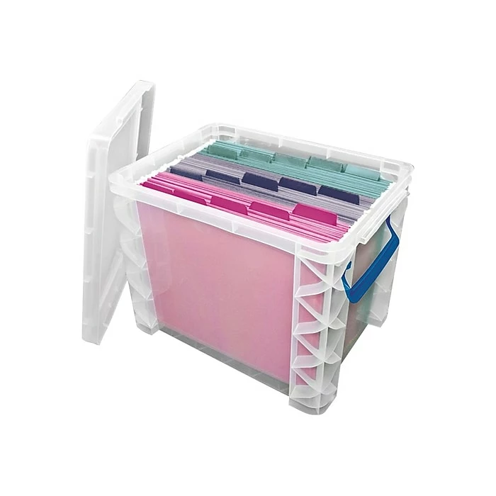 Advantus Super Stacker File Box, Letter/Legal Size, Clear (36871) 4 Advantus Super Stacker File Box, Letter/Legal Size, Clear (36871) - Image 2