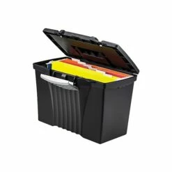 Storex File Storage Box With Organizer Lid, Letter/Legal Size, Black (61510U01C) 10 Storex File Storage Box With Organizer Lid, Letter/Legal Size, Black (61510U01C) -STAPLES Sales sp40285283 sc7