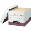 Bankers Box R-Kive® Heavy-Duty FastFold File Storage Boxes, Lift-Off Lid, Letter/Legal Size, White/Red, 12/Carton (07242) 1 Bankers Box R-Kive® Heavy-Duty FastFold File Storage Boxes, Lift-Off Lid, Letter/Legal Size, White/Red, 12/Carton (07242) -STAPLES Sales sp40285668 sc7