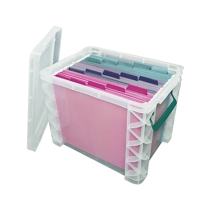 Advantus Super Stacker File Box, Letter Size, Clear (36872) 4 Advantus Super Stacker File Box, Letter Size, Clear (36872) - Image 2
