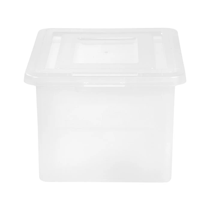 Staples Plastic File Box, Letter/Legal Size, Clear (140050) 3 Staples Plastic File Box, Letter/Legal Size, Clear (140050)