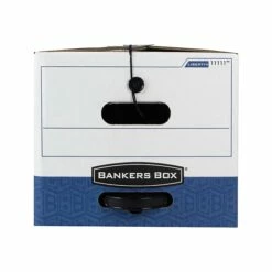 Bankers Box Liberty Plus Heavy-Duty FastFold File Storage Boxes, String & Button, Letter Size, White/Blue, 12/Carton (11111) 9 Bankers Box Liberty Plus Heavy-Duty FastFold File Storage Boxes, String & Button, Letter Size, White/Blue, 12/Carton (11111) -STAPLES Sales sp40285859 sc7