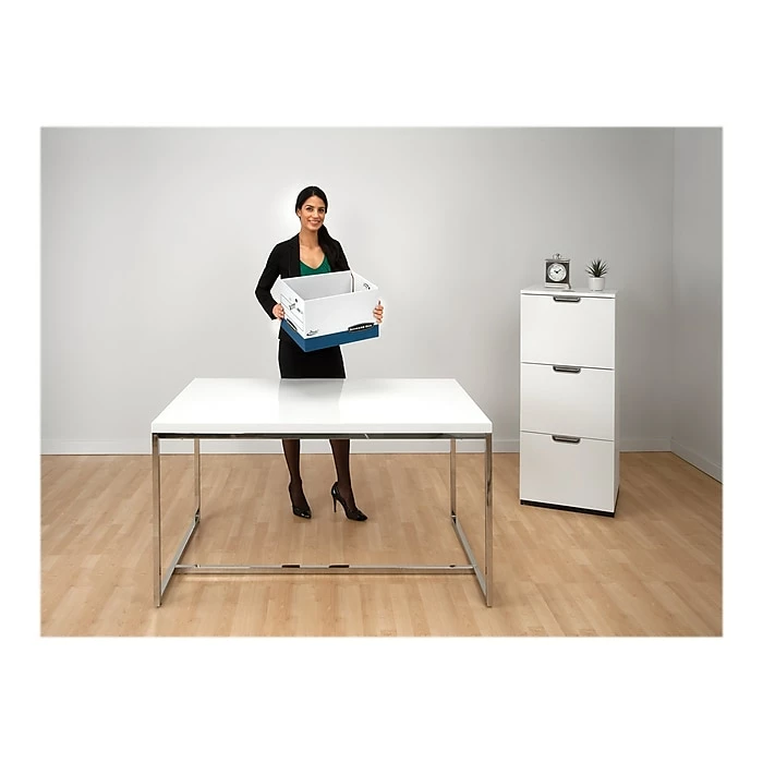 Bankers Box Presto Heavy-Duty Instant Assembly File Storage Boxes, Lift-Off Lid, Letter/Legal Size, 4/Pack (0063602) 7 Bankers Box Presto Heavy-Duty Instant Assembly File Storage Boxes, Lift-Off Lid, Letter/Legal Size, 4/Pack (0063602) - Image 5