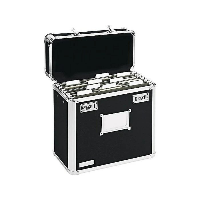 Vaultz Locking File Box, Letter Size, Black (VZ01187) 4 Vaultz Locking File Box, Letter Size, Black (VZ01187) - Image 2
