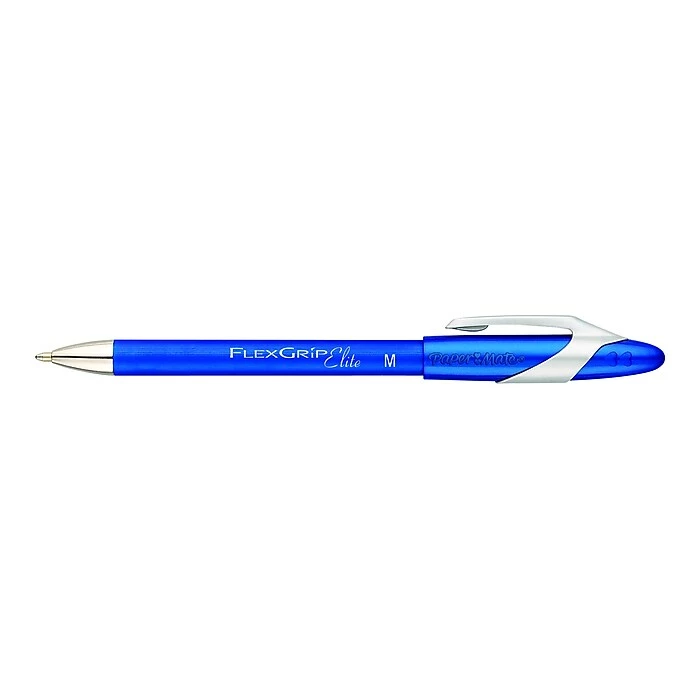 Paper Mate FlexGrip Elite Ballpoint Pen, Medium Point, Blue Ink, Dozen (85586) 4 Paper Mate FlexGrip Elite Ballpoint Pen, Medium Point, Blue Ink, Dozen (85586) - Image 2