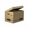 Bankers Box Systematic 100% Recycled Corrugated File Storage Boxes, Flip-Top Lid, Letter/Legal Size, Brown, 12/Carton (12772) 2 Bankers Box Systematic 100% Recycled Corrugated File Storage Boxes, Flip-Top Lid, Letter/Legal Size, Brown, 12/Carton (12772) -STAPLES Sales sp40313100 sc7