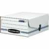 Bankers Box Liberty Binder-Pak Corrugated File Storage Box, Snap Closure, Check & Voucher Size, White/Blue (48110) -STAPLES Sales sp41686844 sc7