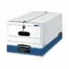 Bankers Box Stor/File Medium-Duty FastFold File Storage Boxes, String & Button, Letter Size, White/Blue, 12/Carton (00704) 1 Bankers Box Stor/File Medium-Duty FastFold File Storage Boxes, String & Button, Letter Size, White/Blue, 12/Carton (00704) -STAPLES Sales sp41687529 sc7