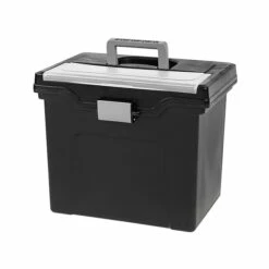 IRIS Portable File Box With Organizer Lid, Letter Size, Black, 4/Carton (110977) 8 IRIS Portable File Box With Organizer Lid, Letter Size, Black, 4/Carton (110977) -STAPLES Sales sp41694112 sc7