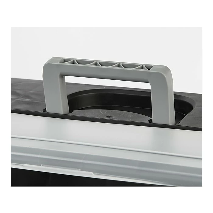 IRIS Portable File Box With Organizer Lid, Letter Size, Black, 4/Carton (110977) 7 IRIS Portable File Box With Organizer Lid, Letter Size, Black, 4/Carton (110977) - Image 5