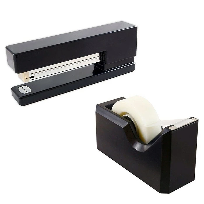 JAM PaperOffice & Desk Sets, Stapler And Tape Dispenser, 20 Sheet Capacity, Black (3378BK) 3 JAM PaperOffice & Desk Sets, Stapler And Tape Dispenser, 20 Sheet Capacity, Black (3378BK)