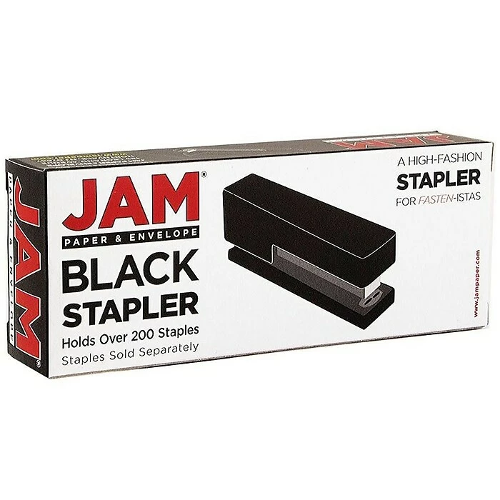 JAM PaperOffice & Desk Sets, Stapler And Tape Dispenser, 20 Sheet Capacity, Black (3378BK) 5 JAM PaperOffice & Desk Sets, Stapler And Tape Dispenser, 20 Sheet Capacity, Black (3378BK) - Image 3