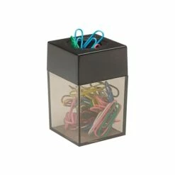 Staples 1 Compartment Plastic Dispenser, Black (10589)