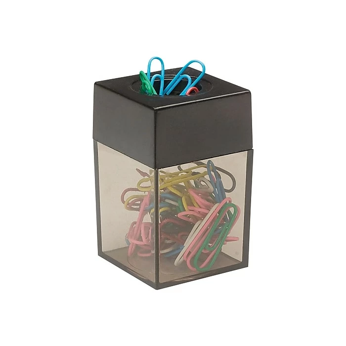 Staples 1 Compartment Plastic Dispenser, Black (10589) 3 Staples 1 Compartment Plastic Dispenser, Black (10589)