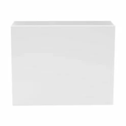 Poppin Plastic File Box, Letter Size, White (101272)