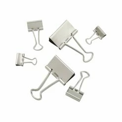 Staples Binder Clips, Assorted, Satin Silver, 30/Pack (21599)