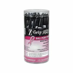 Zebra Z-Grip Max BCA Retractable Ballpoint Pen, Bold Point, Black Ink, 24/Pack (32577)