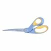Westcott® Bent ExtremEdge Adjustable Tension Titanium Bonded® 9" Scissors, Blunt Tip, Gray/Yellow (14669)