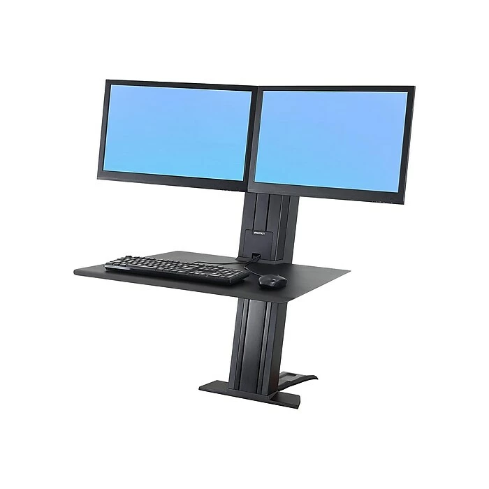 Ergotron WorkFit-SR Dual Adjustable Desk, Aluminum (33-407-085) 3 Ergotron WorkFit-SR Dual Adjustable Desk, Aluminum (33-407-085)