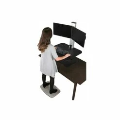 Victor Technology 28" W High Rise™ Electric Dual Monitor Standing Desk, Laminate Wood (DC450) 14 Victor Technology 28" W High Rise™ Electric Dual Monitor Standing Desk, Laminate Wood (DC450) -STAPLES Sales sp42717891 sc7