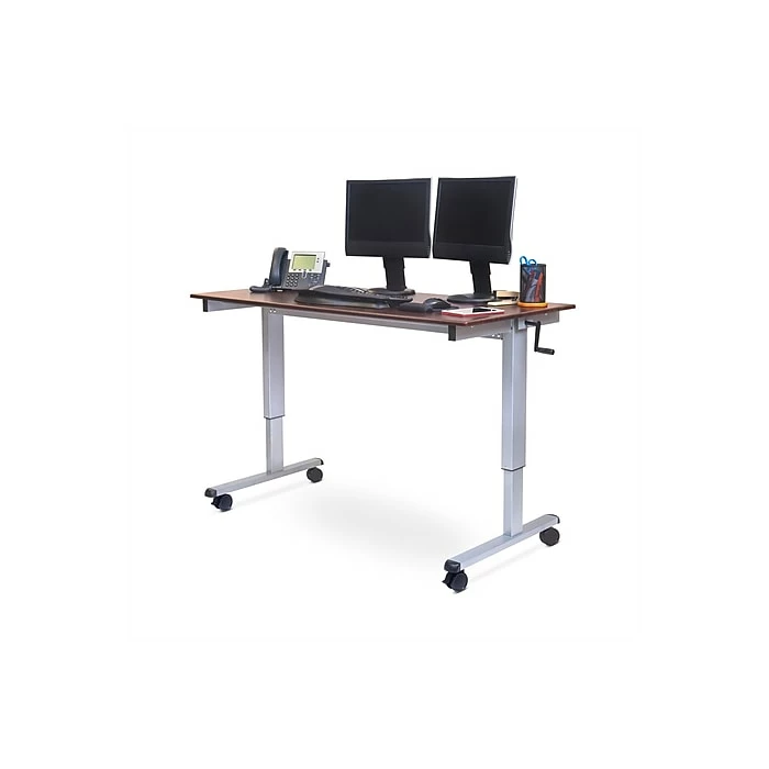 Luxor 60"W Adjustable Desk, Laminate Wood (STANDUP-CF60-DW) 6 Luxor 60"W Adjustable Desk, Laminate Wood (STANDUP-CF60-DW) - Image 4