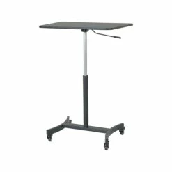 Victor Technology 28" W Mobile Adjustable Standing Desk, Laminate Wood (DC500)