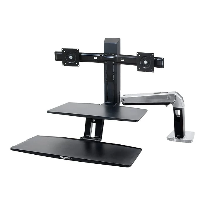 Ergotron WorkFit-A Dual Adjustable Desk, Aluminum (24-392-026) 3 Ergotron WorkFit-A Dual Adjustable Desk, Aluminum (24-392-026)
