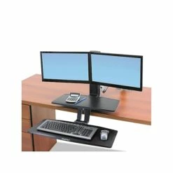 Ergotron WorkFit-A Dual Adjustable Desk, Aluminum (24-392-026) 7 Ergotron WorkFit-A Dual Adjustable Desk, Aluminum (24-392-026) -STAPLES Sales sp42803405 sc7