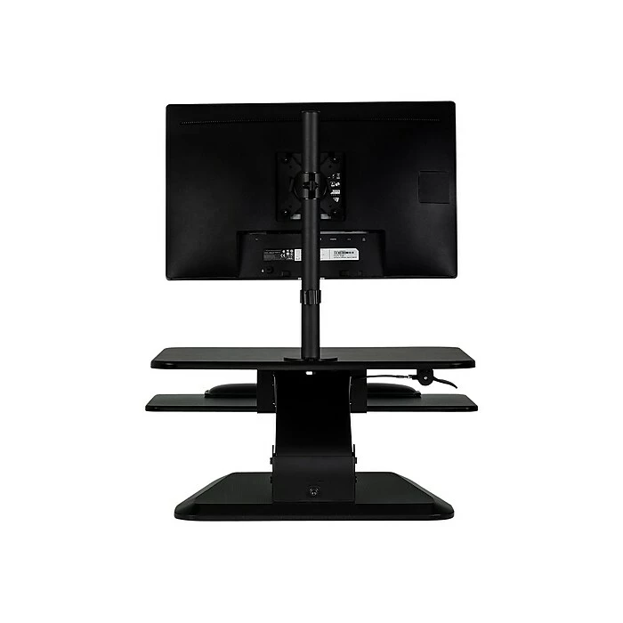 Mount-It! 26.75"W Adjustable Standing Desk Converter W/ Monitor Mount And Keyboard Tray, Plastic/Steel (MI-7913) 10 Mount-It! 26.75"W Adjustable Standing Desk Converter W/ Monitor Mount And Keyboard Tray, Plastic/Steel (MI-7913) - Image 8