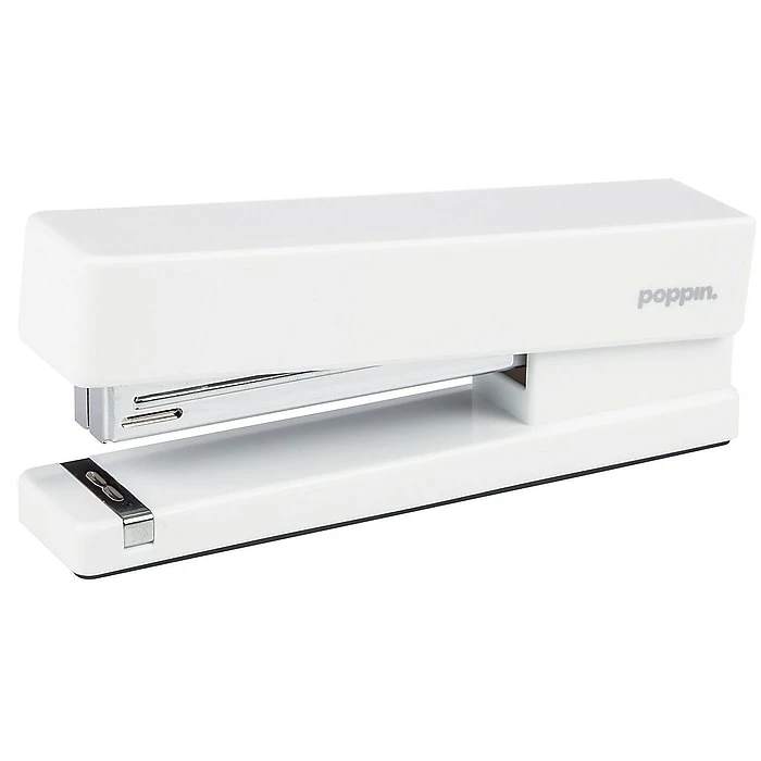 Poppin Stapler, 20 Sheet Capacity, White (100152) 4 Poppin Stapler, 20 Sheet Capacity, White (100152) - Image 2