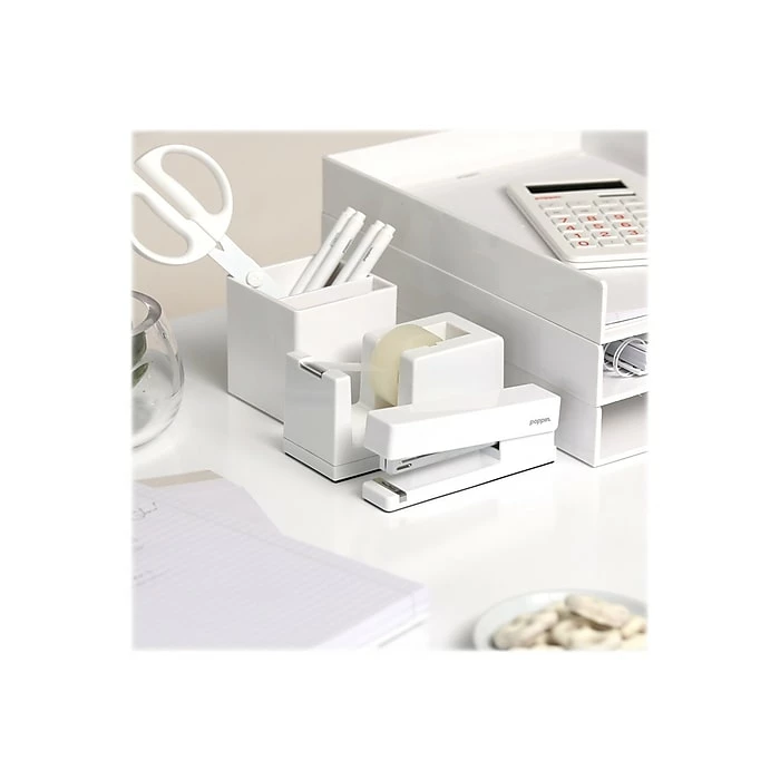 Poppin Stapler, 20 Sheet Capacity, White (100152) 7 Poppin Stapler, 20 Sheet Capacity, White (100152) - Image 5