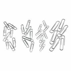 Officemate Gem Paper Clips, #1, Silver, 100/Box (99911)