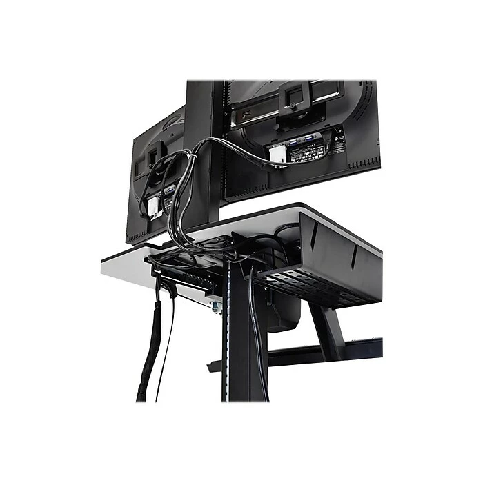 Ergotron WorkFit-C Single HD 26"W Adjustable Desk, Plastic/Steel (24-216-085) 4 Ergotron WorkFit-C Single HD 26"W Adjustable Desk, Plastic/Steel (24-216-085) - Image 2