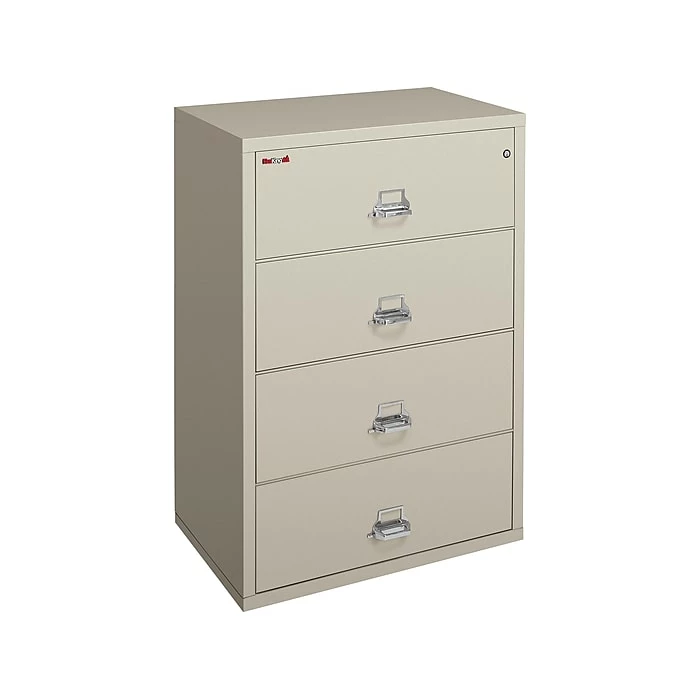 FireKing Classic 4-Drawer Lateral File Cabinet, Fire Resistant, Letter/Legal, Beige, 31.19"W (4-3122-CPA) 3 FireKing Classic 4-Drawer Lateral File Cabinet, Fire Resistant, Letter/Legal, Beige, 31.19"W (4-3122-CPA)