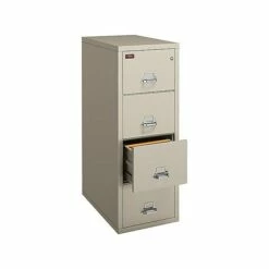 FireKing 2 Hour Rated 4-Drawer Vertical File Cabinet, Fire Resistant, Letter, Beige, 31.19"D (4-1956-2PA) 6 FireKing 2 Hour Rated 4-Drawer Vertical File Cabinet, Fire Resistant, Letter, Beige, 31.19"D (4-1956-2PA) -STAPLES Sales sp43805841 sc7
