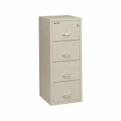 FireKing 2 Hour Rated 4-Drawer Vertical File Cabinet, Fire Resistant, Letter, Beige, 31.19"D (4-1956-2PA) 7 FireKing 2 Hour Rated 4-Drawer Vertical File Cabinet, Fire Resistant, Letter, Beige, 31.19"D (4-1956-2PA) -STAPLES Sales sp43805842 sc7