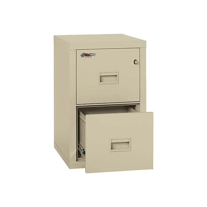 FireKing Turtle 2-Drawer Vertical File Cabinet, Fire Resistant, Letter/Legal, Beige, 22.13"D (2R1822-CPA) 3 FireKing Turtle 2-Drawer Vertical File Cabinet, Fire Resistant, Letter/Legal, Beige, 22.13"D (2R1822-CPA)
