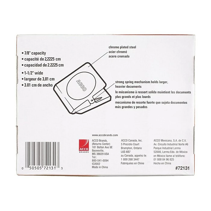 ACCO Magnetic Clip, Large, Silver Chrome (A7072133) 6 ACCO Magnetic Clip, Large, Silver Chrome (A7072133) - Image 4