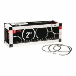 Front Page 36 ACCO Book Rings, Silver, 50/Box (A7072205)