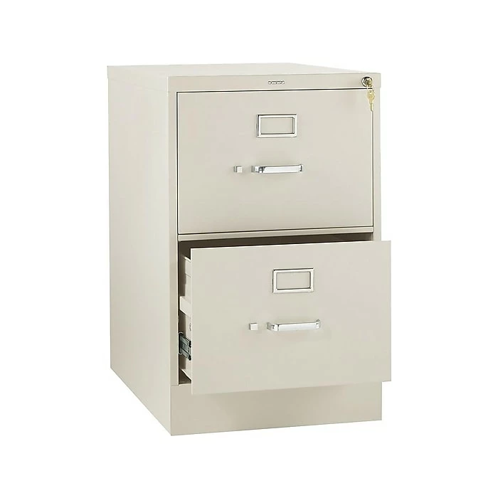 HON 310 Series 2-Drawer Vertical File Cabinet, Locking, Legal, Putty/Beige, 26.5"D (H312C.P.L) 4 HON 310 Series 2-Drawer Vertical File Cabinet, Locking, Legal, Putty/Beige, 26.5"D (H312C.P.L) - Image 2