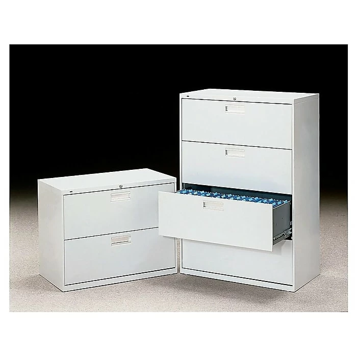 HON Brigade 600 Series 2-Drawer Lateral File Cabinet, Locking, Letter/Legal, Gray, 36"W (HON682LQ) 5 HON Brigade 600 Series 2-Drawer Lateral File Cabinet, Locking, Letter/Legal, Gray, 36"W (HON682LQ) - Image 3