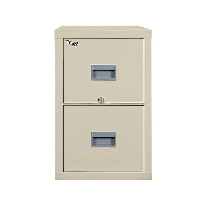 FireKing Patriot 2-Drawer Vertical File Cabinet, Fire Resistant, Letter, Beige, 31.56"D (2P1831-CPA) 3 FireKing Patriot 2-Drawer Vertical File Cabinet, Fire Resistant, Letter, Beige, 31.56"D (2P1831-CPA)