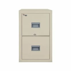 FireKing Patriot 2-Drawer Vertical File Cabinet, Fire Resistant, Letter/Legal, Beige, 25"D (2P1825-CPA)