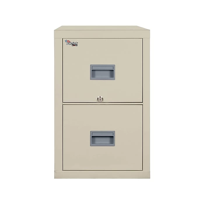 FireKing Patriot 2-Drawer Vertical File Cabinet, Fire Resistant, Letter/Legal, Beige, 25"D (2P1825-CPA) 3 FireKing Patriot 2-Drawer Vertical File Cabinet, Fire Resistant, Letter/Legal, Beige, 25"D (2P1825-CPA)